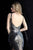 Jovani - Plunging V-Neck Novelty Sequined Dress 65169  In Black and Silver
