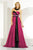 MNM Couture - 6516 Bejeweled Sweetheart A-line Dress In Pink and Black