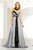 MNM Couture - 6516 Bejeweled Sweetheart A-line Dress In Silver and Black