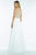 Alyce Paris - 6516 Long Dress In Diamond White Multi-Color