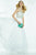 Alyce Paris - 6516 Sleeveless Sheer Beaded Chiffon Gown In White and Multi-Color