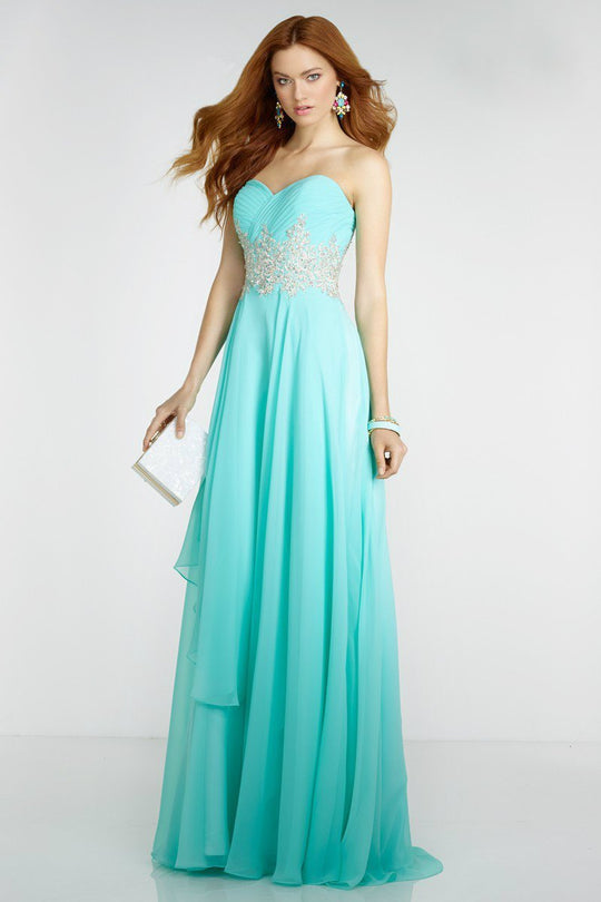 Alyce Paris - 6519 Prom Dress in Seabreeze Silver