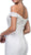 Off Shoulder Lace Corset Trumpet Wedding Dress