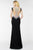 Alyce Paris - 6522 Bejeweled Deep V-neck Sheath Gown In Black and Multi-Color