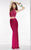 Alyce Paris  - 6520 Two Piece Jersey Sheath Dress in Red and Pink