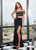 Rachel Allan - 6525 Beaded Off-Shoulder Jersey Trumpet Dress in Black