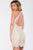 JVN40859 Halter Neck Lace Fitted Cocktail Dress