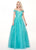 Rachel Allan - 6530 Sequined Off-Shoulder Tulle Ballgown In Green