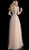 Jovani - Beaded Floral Illusion Bodice Long Gown 65324 In Neutral