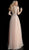 Jovani - 65324 Beaded Floral Illusion Bodice Long Gown in Neutral