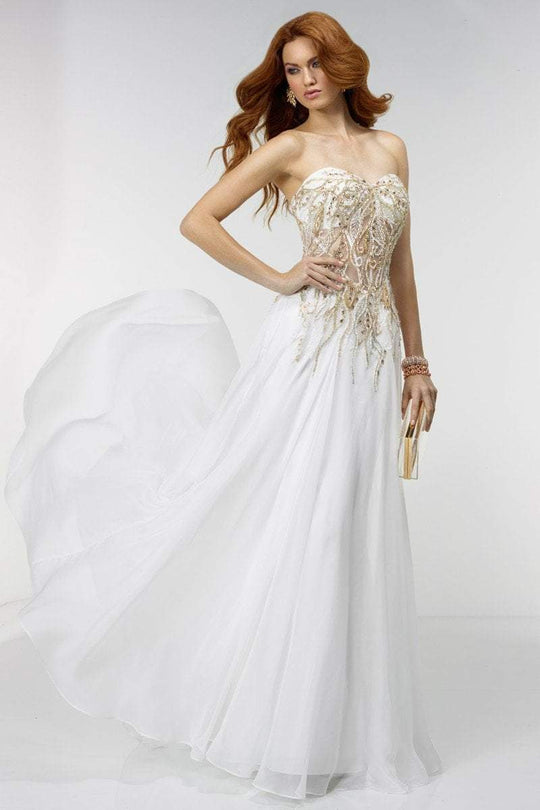 Alyce Paris - 6532 Prom Dress in Ivory Gold