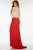 Alyce Paris  - 6536 Two Piece Beaded Jersey Dress in Red and White