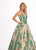 Rachel Allan - 6537 Bead Embellished Sweetheart Ballgown In Green