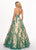 Rachel Allan - 6537 Bead Embellished Sweetheart Ballgown In Green