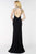 Alyce Paris - 6538 Long Dress In Black Silver