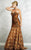 MNM Couture Laced Sweetheart A-line Dress 6539 - 1 pc Brown In Size 6 Available In Brown