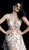 Jovani - 65408 Embellished V Neck Sleeveless A Line Cocktail Dress In Pink