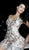 Jovani - 65408 Embellished V Neck Sleeveless A Line Cocktail Dress In Pink