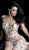 Jovani - 65408 Embellished V Neck Sleeveless A Line Cocktail Dress In Pink