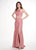 Rachel Allan - 6541 Two-Piece Glitter Tulle Sheath Gown In Pink
