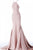 Jovani - 65416 Sleeveless Open Back Glitter Jersey Mermaid Gown In Pink and Neutral