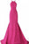 Jovani - 65416 Sleeveless Open Back Glitter Jersey Mermaid Gown In Pink