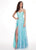 Rachel Allan - 6543 Taffeta Sweetheart Embroidered A-line Dress In Blue and Green
