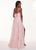 Rachel Allan - 6543 Taffeta Sweetheart Embroidered A-line Dress In Pink