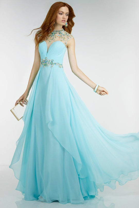 Alyce Paris - 6543 Prom Dress in Light Blue Nude