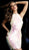 Jovani - 65456 High Neck Novelty Paillettes Sheath Dress in White