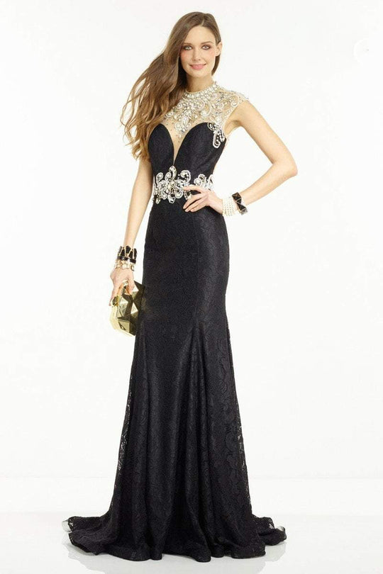 Alyce Paris - 6550 Long Dress In Black Nude