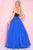 Mac Duggal - Flash Style 65530L in Black and Blue