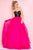 Mac Duggal - Flash Style 65530L in Black and Pink