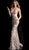 Jovani - Sequined Plunging V-Neck Fitted Gown 65570 - Pink
