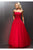 Alyce Paris - Sparkling Strapless Lace Bodice Ball Gown 6564 In Red