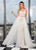 Rachel Allan - 6566 Sweetheart Gown with Overlay In White