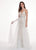 Rachel Allan - 6566 Sweetheart Gown with Overlay In White