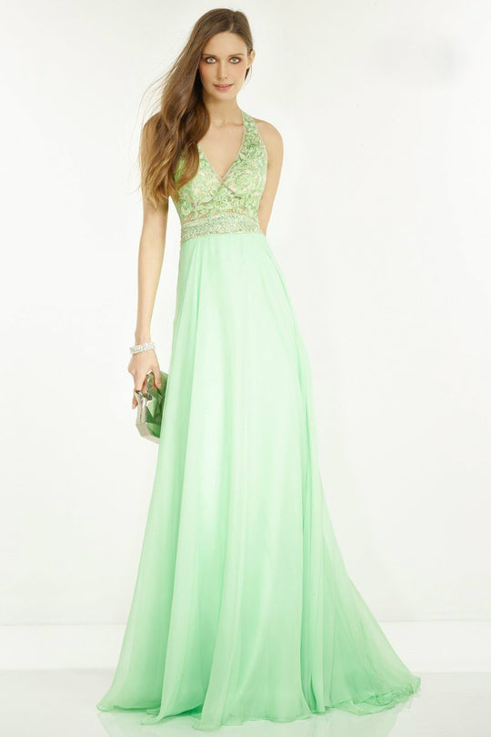 Alyce Paris - 6566 Prom Dress in Honeydew Silver
