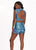 Rachel Allan - 6569 Two-Piece Floral Sequined Overskirt Gown In Blue