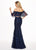Rachel Allan - 6571 Two Piece Off-Shoulder Lace Dress In Blue