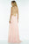 Alyce Paris - 6575 Strapless Sequined A-line Chiffon Gown In Pink and Gold
