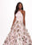 Rachel Allan - 6581 Floral Printed Halter Ballgown In Pink