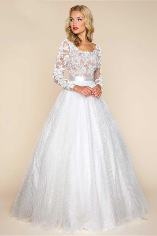 Mac Duggal - Ball Gowns Style 65841H in White