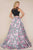 Mac Duggal - 65846H Ball Gowns Style in Black and Floral