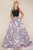 Mac Duggal - 65846H Ball Gowns Style in Black and Floral