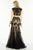 Alyce Paris Two Piece Beaded Embellished Dress 6584 - 1 pc Black/Nude In Size 0 Available In Black and Neutral