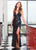 Rachel Allan - 6588 Sequined Plunging Sweetheart Slit Gown