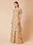 Daymor Couture - 658 Embellished Layered Sheath Dress in Neutral and Gold