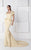 Embroidered Peplum Mermaid Gown 2756