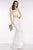 Alyce Paris  - 6590 Lace Illusion Jewel Sheath Dress in White